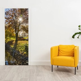 Fototapeta na dvere - Vodný kánal (95x205cm)