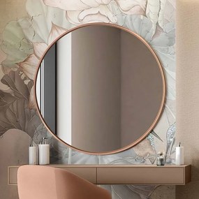 Zrkadlo Scandi Slim Copper Rozmer: Ø 150 cm