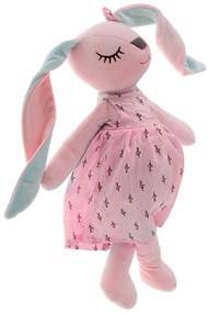 KIK Plyšový zajačik maskot ružový 52 cm