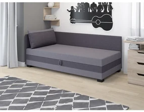 Jednolôžková čalúnená posteľ 100x195 MIRRY PLUS 1 - šedá / grafitová