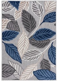 Kusový koberec Listy sivomodrý 160x229cm