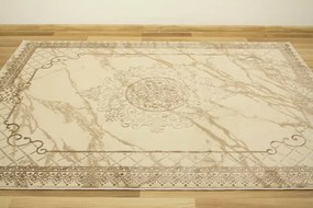 Koberec Allora Plus 8164A Marmur Ornament béžový / krémový