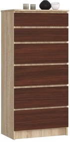 Komoda Kalista III (dub sonoma + wenge). Akcia -19%. Vlastná spoľahlivá doprava až k Vám domov. 1069020