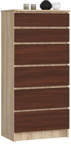 Komoda Kalista III (dub sonoma + wenge). Akcia -19%. Vlastná spoľahlivá doprava až k Vám domov. 1069020