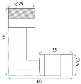 Rea Colt, otočný nastaviteľný perlátor, chrómová, REA-B0132