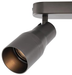 Zaoblené stropné bodové svetlo antracitová GU10 50 mm 2-svetlo - Stanley