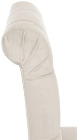 Jedálenská stolička Lisburn - zamat - Krémová