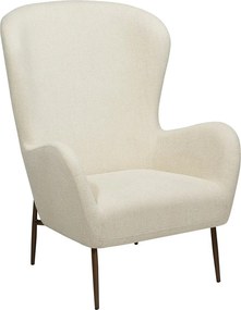 Krémové kreslo z textílie buklé Glam – DAN-FORM Denmark