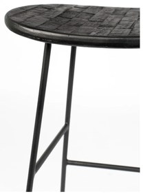 Čierna barová stolička 2 ks (výška sedadla 62 cm) Tangle – White Label