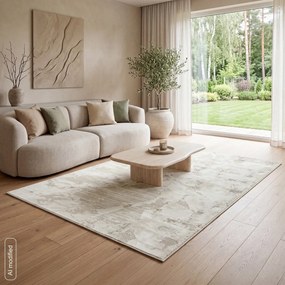 Dekorstudio Koberec do obývačky MONACO2, svetlokrémový Rozmer koberca: 160x230cm
