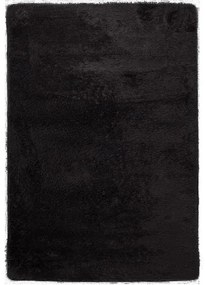 Plyšový koberec TOP - ČIERNY