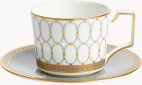 Šálka na kávu's podšálkou z jemného kostného porcelánu Renaissance