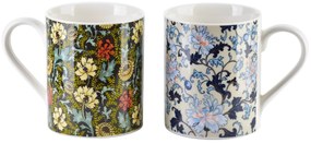 Porcelánový hrnček Colorato Floral 400 ml sada 2ks