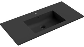 Mexen Otis, umývadlo na zapustenie 101 x 46,5 cm, čierna matná, 25181071