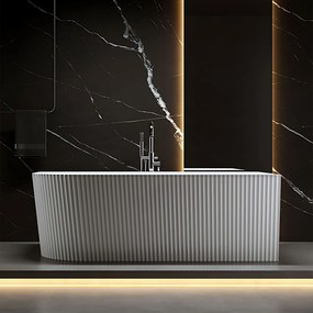 Voľne stojaca akrylátová vaňa REA WENUS RIGHT 170x80 cm biela, sifón Click-Clack - biely