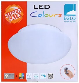 Eglo 75351 - LED RGB Stmievateľné stropné svietidlo ELLA-C 1xE27/7,5W/230V