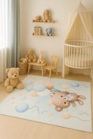 Detský koberec KIDS 2403178N obdĺžnikový – mäkký polyester Rozmer: 80x150 cm
