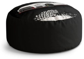 Sablio Taburet Circle Nissan GTR 35 Čierny: 40x50 cm