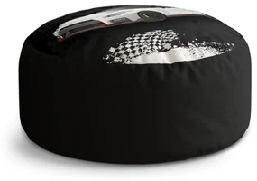 Sablio Taburet Circle Nissan GTR 35 Čierny: 40x50 cm