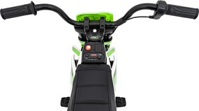 Ramiz PANTONE 361C Detská batériová motorka zelená + audio panel + pomalý štart + EVA kolesá