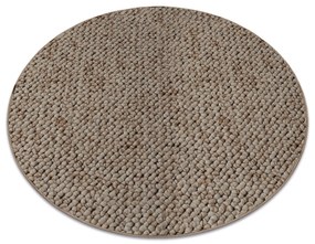 Šnúrkový okrúhly koberec CASABLANCA béžový