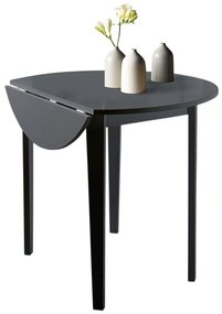 Čierny skladací jedálenský stôl Støraa Trento Quer, ⌀ 92 cm