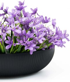 Okrasná miska PLANA, sklolaminát, priemer 34 cm, čierna