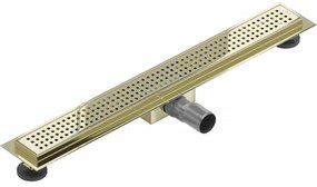 Mexen Flat M08 nerezový sprchový žľab  60 cm, zlatá, 1525060-15