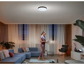 Philips - LED Stmievateľné stropné svietidlo Hue ENRAVE L LED/33,5W/230V čierna+ DO