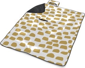 Sablio Plážová deka Zlaté ťahy štetcom: 200x140 cm