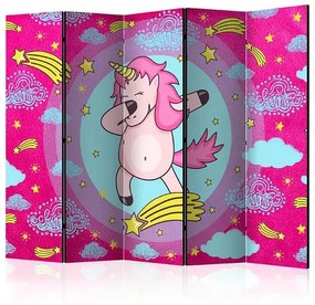 Paraván - Dancing Unicorn II [Room Dividers] Veľkosť: 225x172, Verzia: Obojstranný