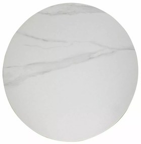 Jedálenský stôl TALIA WHITE (MRAMOROVÝ EFEKT)/ČIERNA FI90