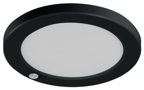 Kanlux 24605 - LED Svietidlo so senz. 2v1 ERGA LED/17W/230V 3000/4000/6500K čierna KX2587