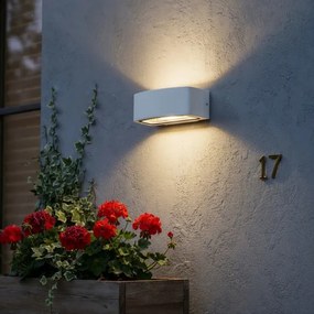 Ideal Lux - Vonkajšie nástenné svietidlo ANDROMEDA 1xE27/60W/230V IP55 biela