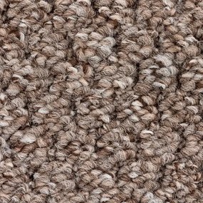 Timzo, Metrážny koberec Alabama 5916, na mieru, šíře 4m,5m, hnedá, filc, chodba / predsieň