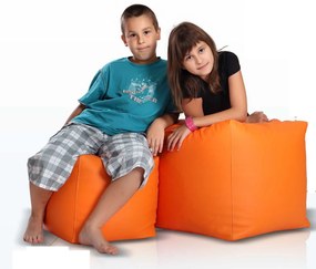 INTERMEDIC SK - Sedací vak CUBE 37x37x37 cm z ekokože | multifunkčná kocka, podnožka, sedenie