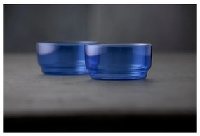 Modré sklenené misky v súprave 2 ks 500 ml Torino – Lyngby Glas