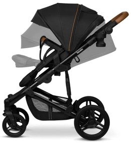 Lionelo - Kombinovaný kočík 2 v 1 MARI TOUR Black Onyx