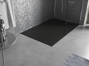Mexen Otto, SMC obdĺžniková sprchová vanička 140 x 80 cm, čierna, 4N708014