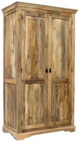 furniture-nabytek.cz - Masívna šatníková skriňa 110x200x60 z dreva mango