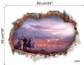 Samolepka na stenu "Ľadové kráľovstvo" 45x60cm
