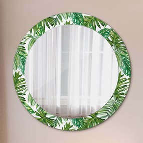 Okrúhle ozdobné zrkadlo na stenu Džungľa fi 70 cm