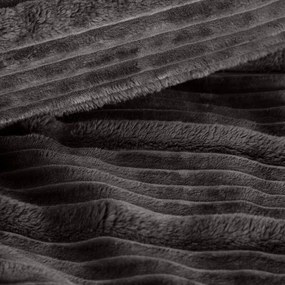 Dekorstudio Flanelová deka NINA v oceľovosivej farbe Rozmer deky: 150x200cm