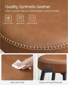 Barová stolička LIOR hnedá/čierna