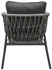 Autronic BONTEC Záhradná sedacia súprava, kov, polyratan, sivá, AZ-L1880 GREY Farba: Šedá