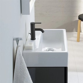 DURAVIT C.1 páková umývadlová batéria s odtokovou súpravou s tiahlom, výška výtoku 66 mm, čierna matná, C11010001046