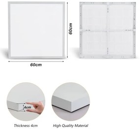 Brilagi - LED Kúpeľňové svietidlo FRAME LED/50W/230V 3000/4000/6000K IP44 biela