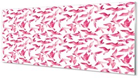 Obraz na akrylátovom skle Ružové vtáky 120x60 cm