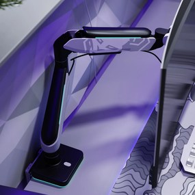 Držiak na 49" monitor, šedý/čierny LED RGB X-ARM