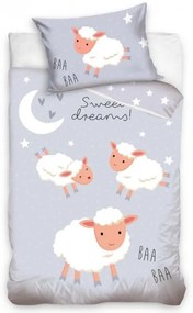 Obliečky do postieľky Ovečky Sweet Dreams 100x135/40x60 cm